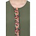 Elegant front open abaya with embroidery work- Jade Green Elegant front open abaya with embroidery work- Jade Green
